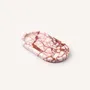 Kitchen utensils - Oval tray in red and white marble M - L INDOCHINEUR X RIVÊT