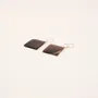 Jewelry - Square earrings in marbled black horn - L INDOCHINEUR X RIVÊT