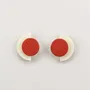 Jewelry - Terrace clip-on earrings in blond horn and orange - Multicolour - L INDOCHINEUR X RIVÊT
