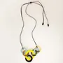 Bijoux - Collier destructuré laqué jaune et bleu - L INDOCHINEUR X RIVÊT