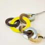Bijoux - Collier destructuré laqué jaune et bleu - L INDOCHINEUR X RIVÊT