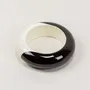 Bracelets - Bracelet arrondi bois et laque extérieure noire taille L - taille S - L INDOCHINEUR X RIVÊT