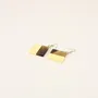 Jewelry - Square earring in horn and fuchsia lacquer - Hooks - Red lacquer - L INDOCHINEUR X RIVÊT