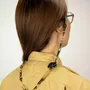 Glasses - Eyeglass chain / long necklace with flower motif in buffalo hoof - L INDOCHINEUR X RIVÊT