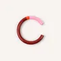 Bracelets - Manchette fine bois laqué rouge terracotta, rose et - Multicolore - L INDOCHINEUR X RIVÊT