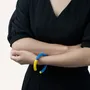 Bracelets - Manchette fine bois laqué bleu clair, bleu foncé et - Multicolore - L INDOCHINEUR X RIVÊT