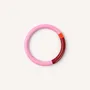 Bracelets - Bracelet rond bois laqué rouge terracotta, rose et - Multicolore - L INDOCHINEUR X RIVÊT