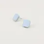Bijoux - Boucles d'oreilles en corne et laque Rouge Feu - Tiges - L INDOCHINEUR X RIVÊT