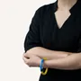 Bracelets - Round bracelet, lacquered wood, light blue, dark blue, - Multicolour - L INDOCHINEUR X RIVÊT