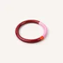 Bracelets - Bracelet rond bois laqué rouge terracotta, rose et - Multicolore - L INDOCHINEUR X RIVÊT