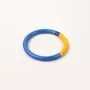 Bracelets - Bracelet rond bois laqué bleu clair, bleu foncé et - Multicolore - L INDOCHINEUR X RIVÊT