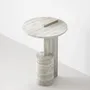 Other tables - On –  Side Table in Roman Travertine - PISTORE MARMI