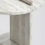 Other tables - On –  Side Table in Roman Travertine - PISTORE MARMI