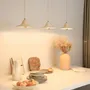 Hanging lights - Gigaro M - Raw ceramic pendant light Ø23 cm – Chaux Blanche - MASAME