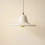 Hanging lights - Gigaro M - Raw ceramic pendant light Ø23 cm – Chaux Blanche - MASAME