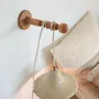 Hanging lights - SOLLIÈS - Solid wood portable lamp wall hook – Light oak - MASAME