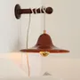 Appliques - Gigaro L - Baladeuse céramique émaillée Ø30 – Terre Brulée - MASAME