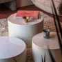 Coffee tables - ENDOUME - Round ceramic coffee table – S - Ø47 H25 cm – Calcaire - MASAME