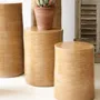 Night tables - ROUCAS - Ceramic side table – S - Ø31 H40 cm – Ambre - MASAME