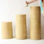 Tables de nuit - ROUCAS - Table d'Appoint Céramique – XL - Ø32 H90 cm – Safran - MASAME