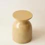 Tables de nuit - CALLA - Table d'Appoint Céramique – Safran - MASAME