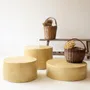 Coffee tables - ENDOUME - Round ceramic coffee table – M - Ø60 H18 cm – Safran - MASAME
