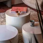 Coffee tables - ENDOUME - Round ceramic coffee table – L - Ø55 H35 cm – Calcaire - MASAME
