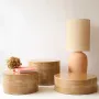 Tables basses - ENDOUME - Table Basse Ronde Céramique – L - Ø55 H35 cm – Ambre - MASAME