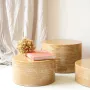 Tables basses - ENDOUME - Table Basse Ronde Céramique – L - Ø55 H35 cm – Ambre - MASAME