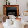 Coffee tables - ENDOUME - Round ceramic coffee table – XS - Ø35 H30 cm – Calcaire - MASAME