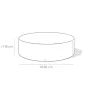 Tables basses - ENDOUME - Table Basse Ronde Céramique – M - Ø60 H18 cm – Ambre - MASAME