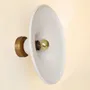 Wall lamps - Gigaro L - Raw ceramic wall light Ø30 cm – Chaux Blanche - MASAME