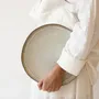Everyday plates - GAUDINA - Large round stoneware plate – Iode - MASAME