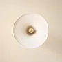 Wall lamps - Gigaro M - Raw ceramic wall light Ø23 cm – Chaux Blanche - MASAME