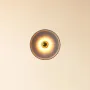 Wall lamps - Gigaro M - Raw ceramic wall light Ø23 cm – Chaux Blanche - MASAME