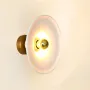 Wall lamps - Gigaro M - Raw ceramic wall light Ø23 cm – Chaux Blanche - MASAME