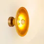 Wall lamps - Gigaro M - Glazed ceramic wall light Ø23 – Miel - MASAME