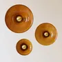 Wall lamps - Gigaro M - Glazed ceramic wall light Ø23 – Miel - MASAME