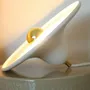 Wall lamps - Gigaro L - Raw ceramic portable lamp Ø30 cm – Chaux Blanche - MASAME