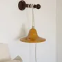 Wall lamps - Gigaro M - Glazed ceramic portable lamp Ø23 – Miel - MASAME