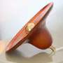 Wall lamps - Gigaro M - Glazed ceramic portable lamp Ø23 – Terre Brulée - MASAME