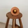 Wall lamps - Gigaro S - Raw ceramic portable lamp Ø16 cm – Terracotta - MASAME