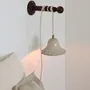 Wall lamps - Gigaro S - Glazed ceramic portable lamp Ø16 – Sable - MASAME