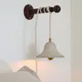 Wall lamps - Gigaro S - Glazed ceramic portable lamp Ø16 – Sable - MASAME