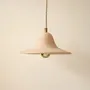Hanging lights - Gigaro M - Raw ceramic pendant light Ø23 cm – Terracotta - MASAME