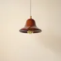 Suspensions - Gigaro S - Suspension Céramique émaillée Ø16 cm – Terre Brulée - MASAME