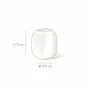 Vases - NAPOLI - Vase Faïence Blanc – S - Ø13.5 H15 cm - MASAME