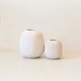 Vases - NAPOLI - Vase Faïence Blanc – M - Ø19 H22 cm - MASAME