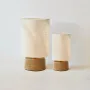 Table lamps - SORMIOU S - Ceramic table lamp Ambre H38 cm – raffia shade - MASAME