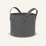 Boîtes de rangement  - Panier rangement rond cuir PORTHOS - LIMAC DESIGN